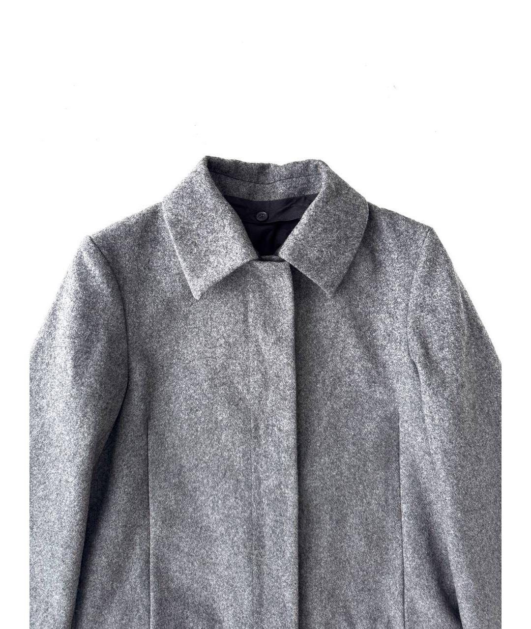 ACNE STUDIOS Серое шерстяное пальто, фото 3