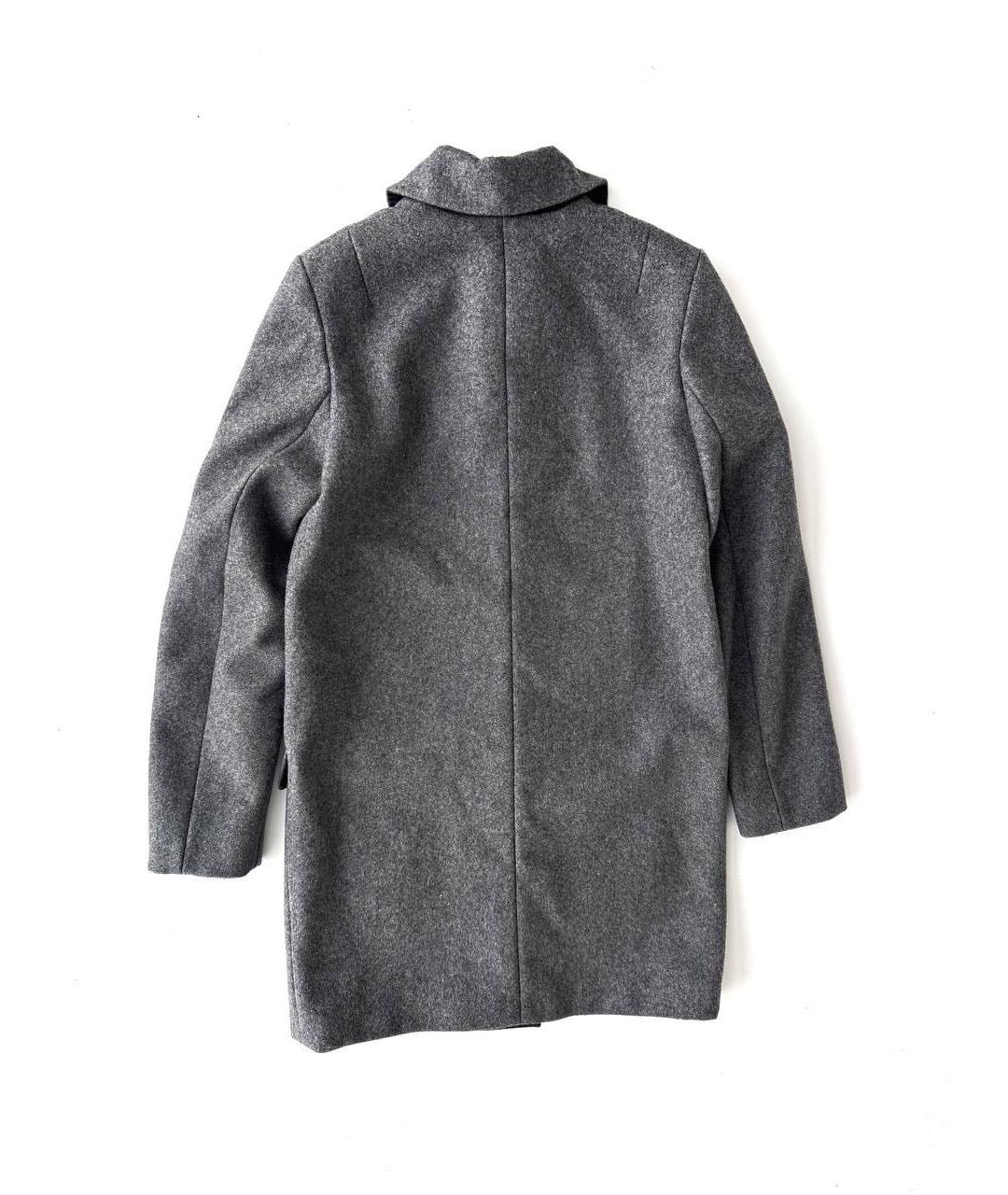 ACNE STUDIOS Серое шерстяное пальто, фото 6