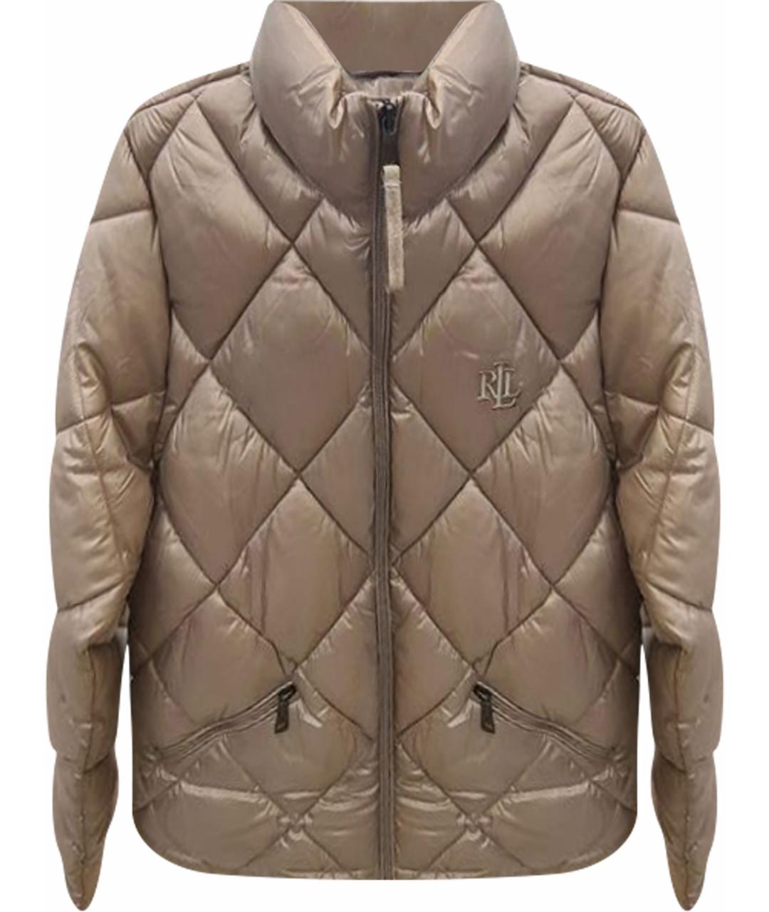 RALPH LAUREN Золотая полиэстеровая куртка, фото 1