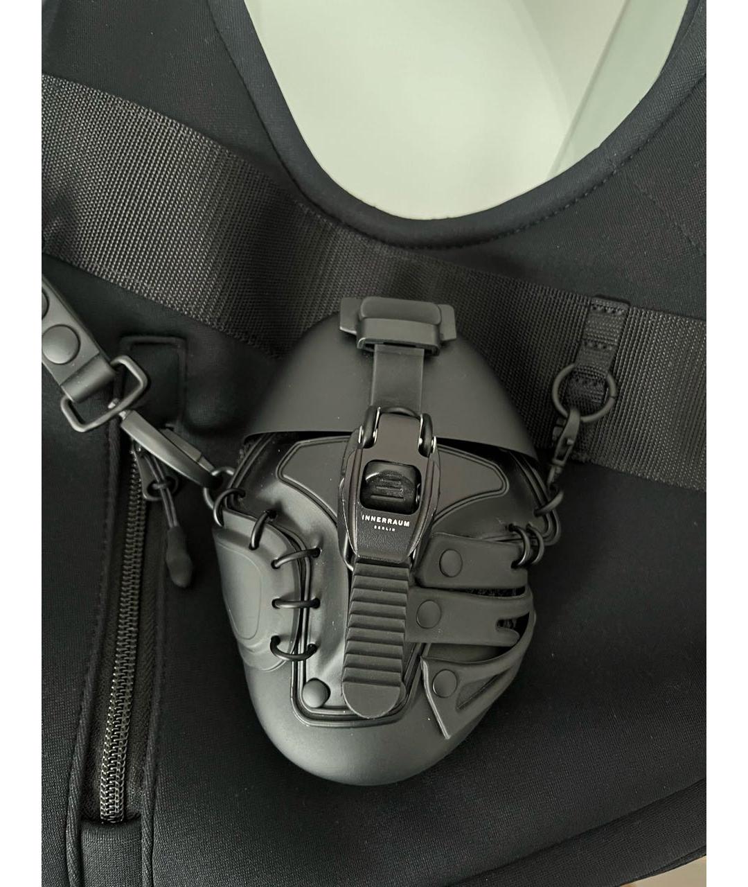 INNERRAUM Черная тканевая сумка с короткими ручками, фото 2