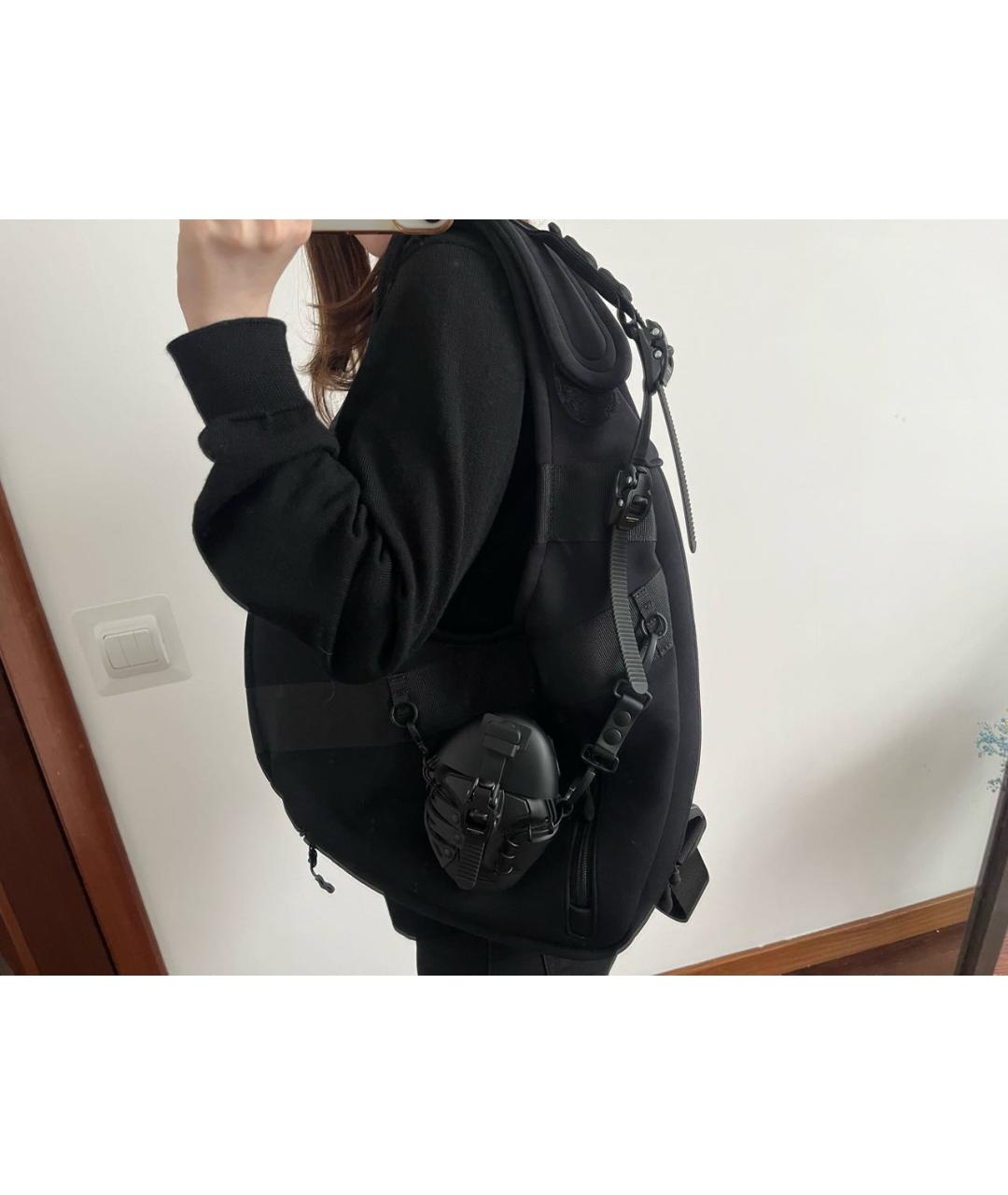 INNERRAUM Черная тканевая сумка с короткими ручками, фото 6