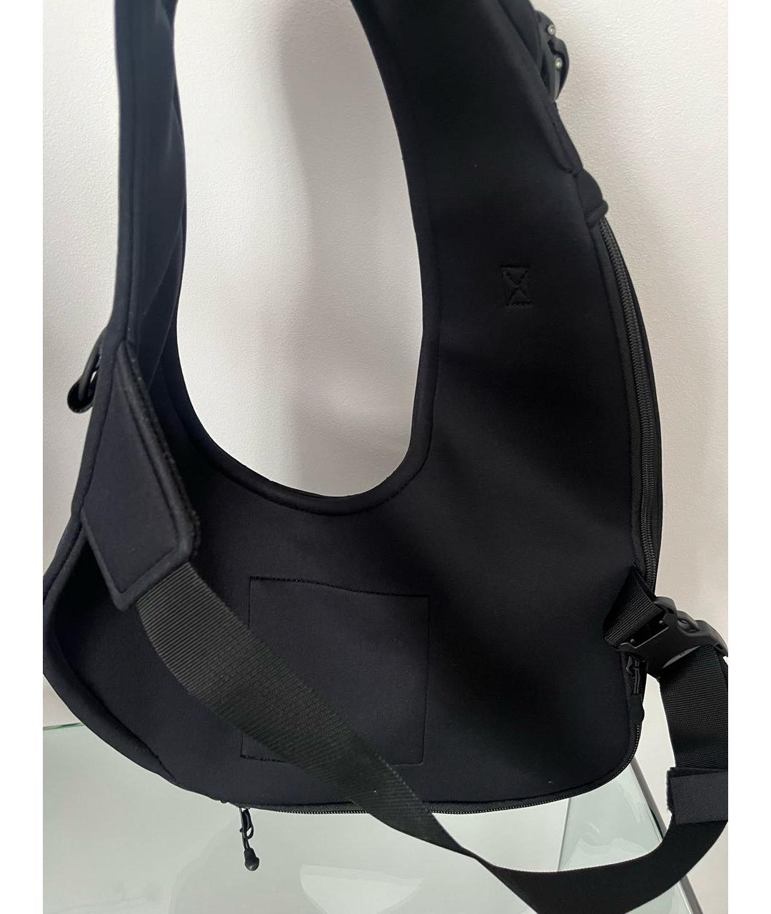 INNERRAUM Черная тканевая сумка с короткими ручками, фото 3