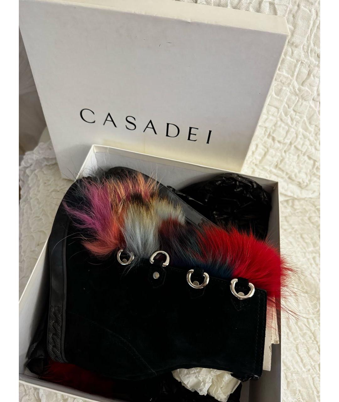 CASADEI Мульти замшевые ботинки, фото 6