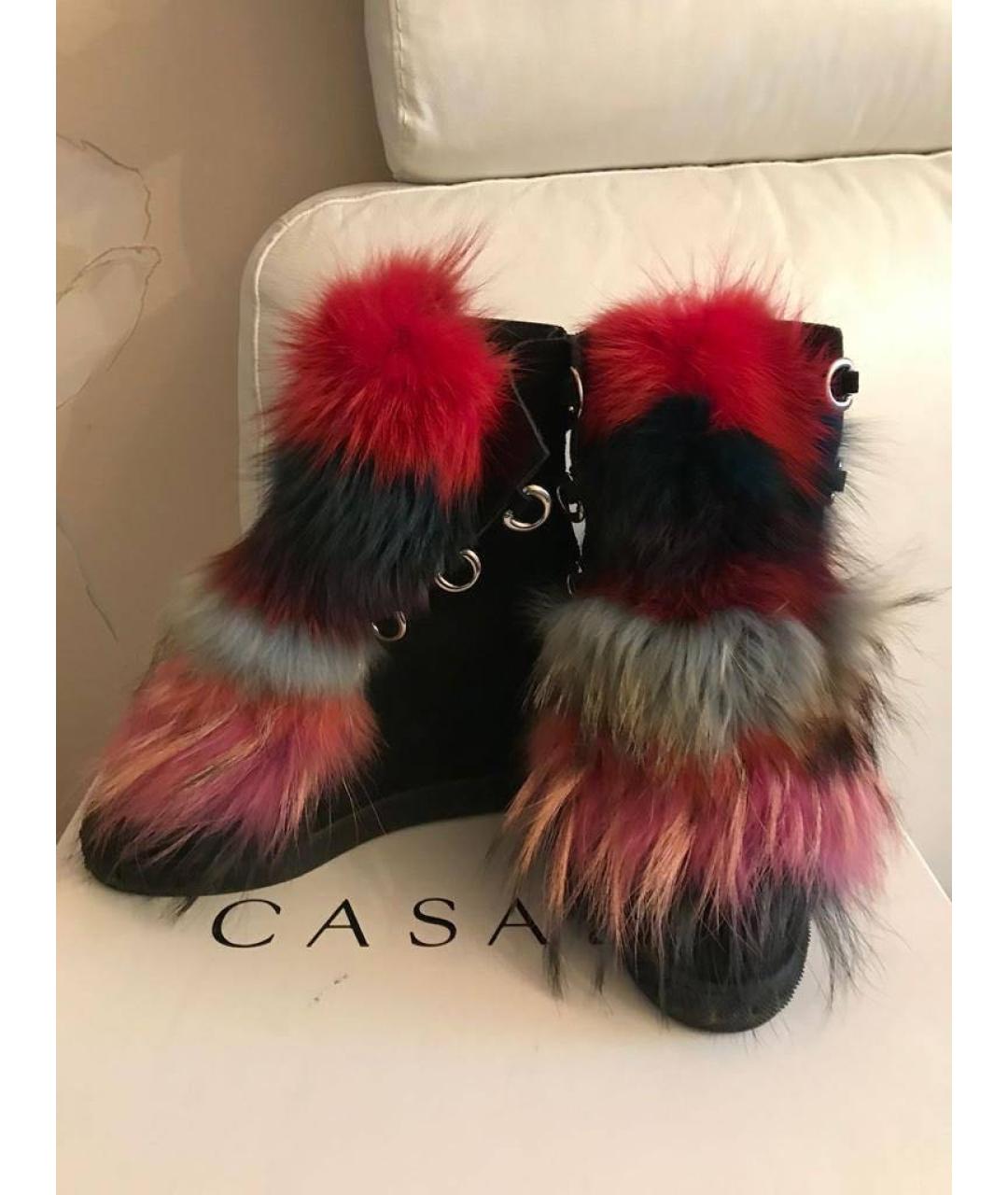 CASADEI Мульти замшевые ботинки, фото 2