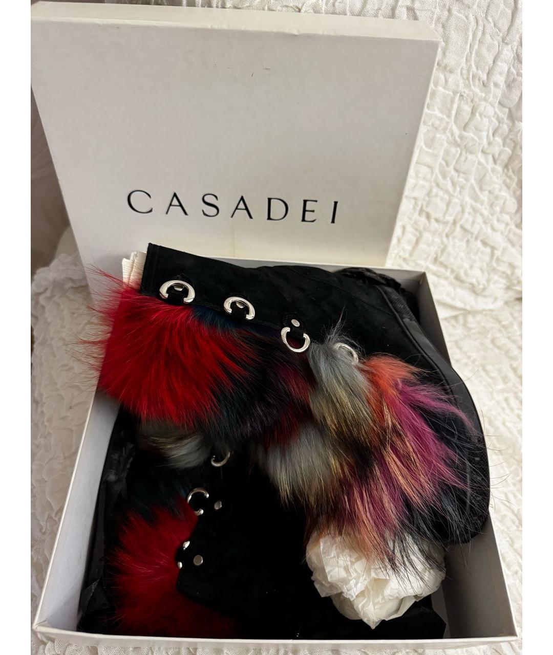 CASADEI Мульти замшевые ботинки, фото 5
