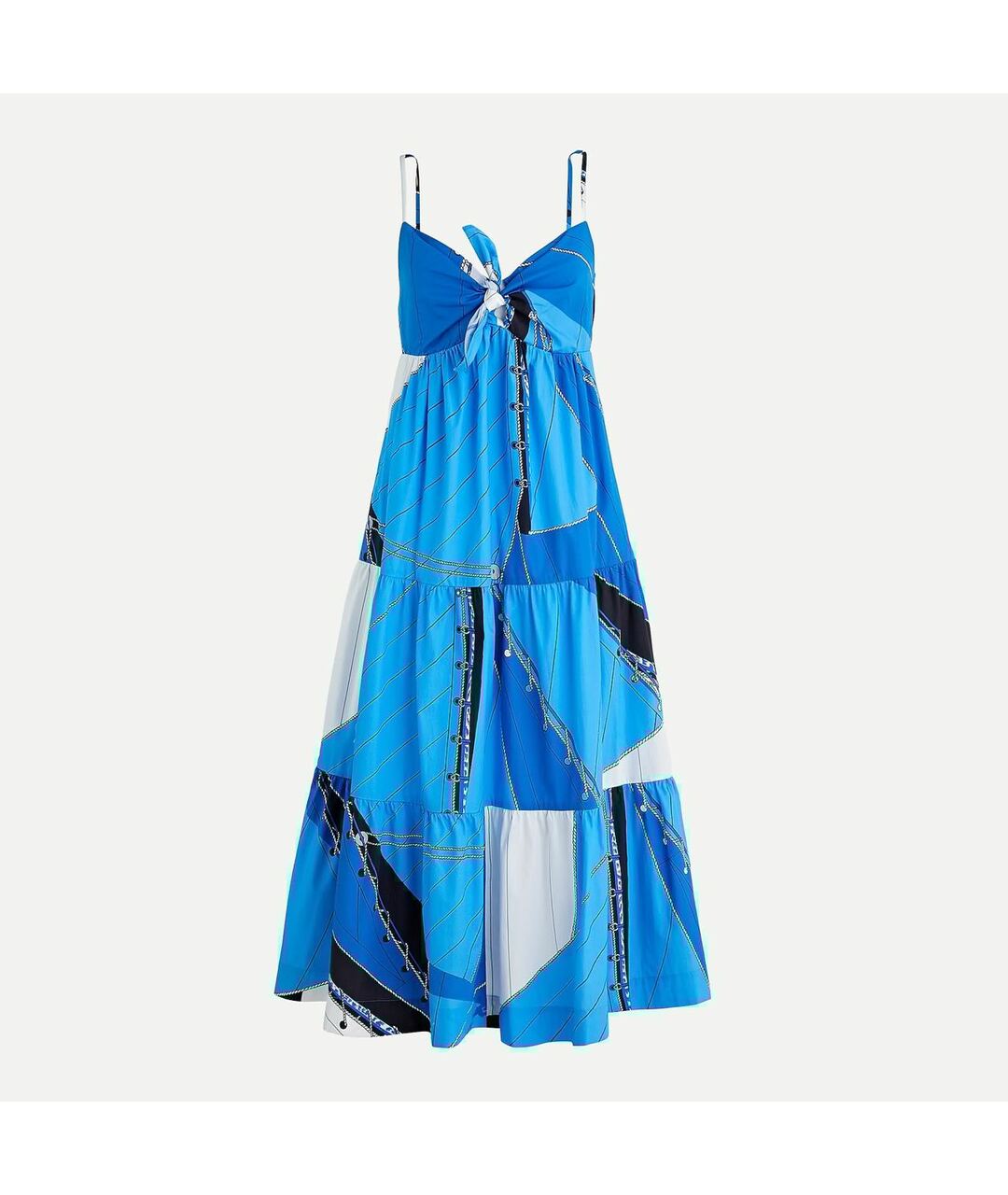 J.CREW Синее хлопковое повседневное платье, фото 9
