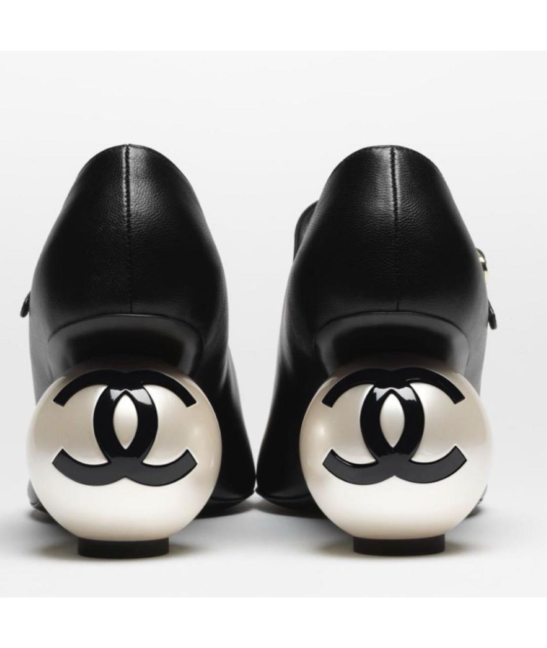 CHANEL Черные босоножки, фото 4