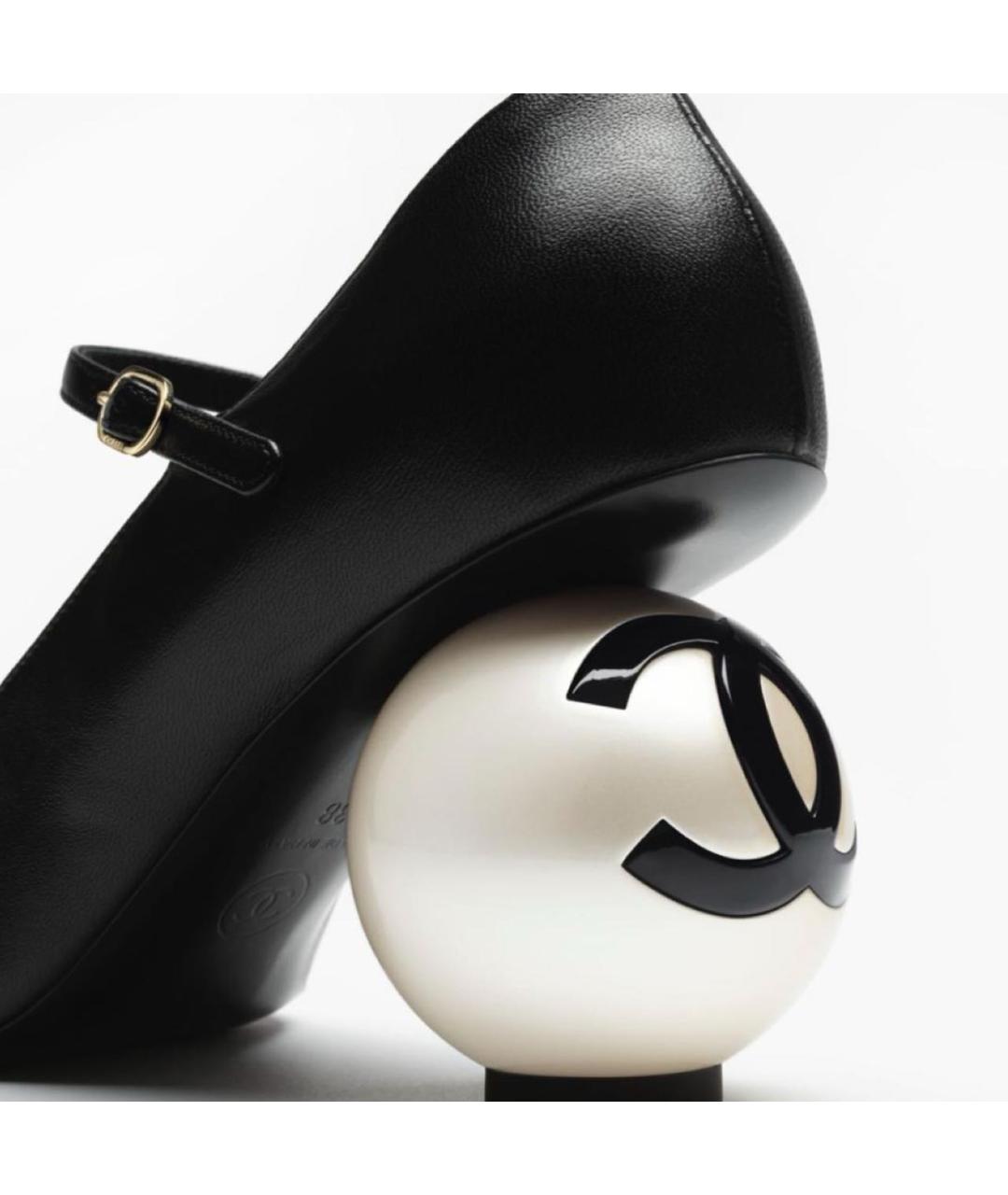 CHANEL Черные босоножки, фото 5