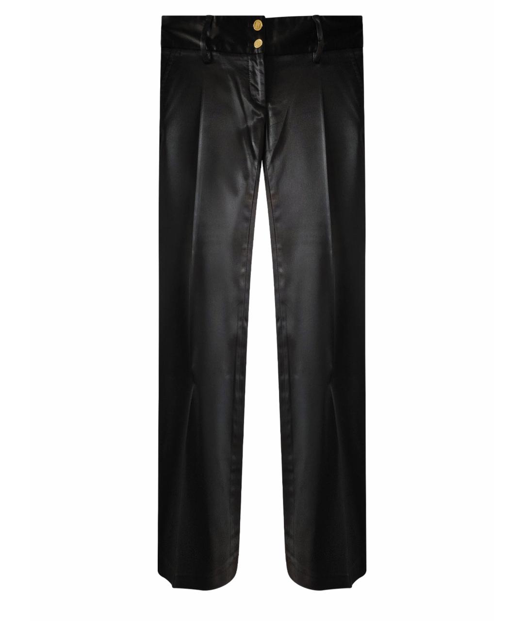 DOLCE&GABBANA Черные ацетатные прямые брюки, фото 1