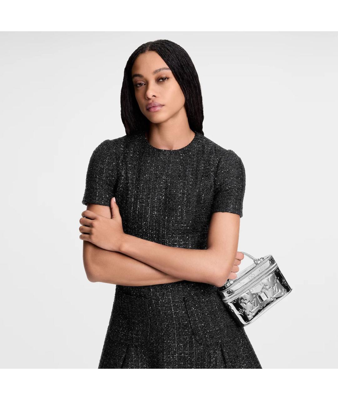 LOUIS VUITTON Серебряная сумка через плечо, фото 6