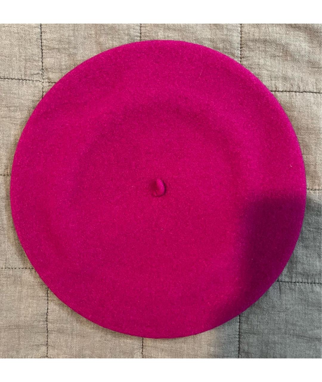 SONIA RYKIEL Фуксия шерстяная шапка, фото 5