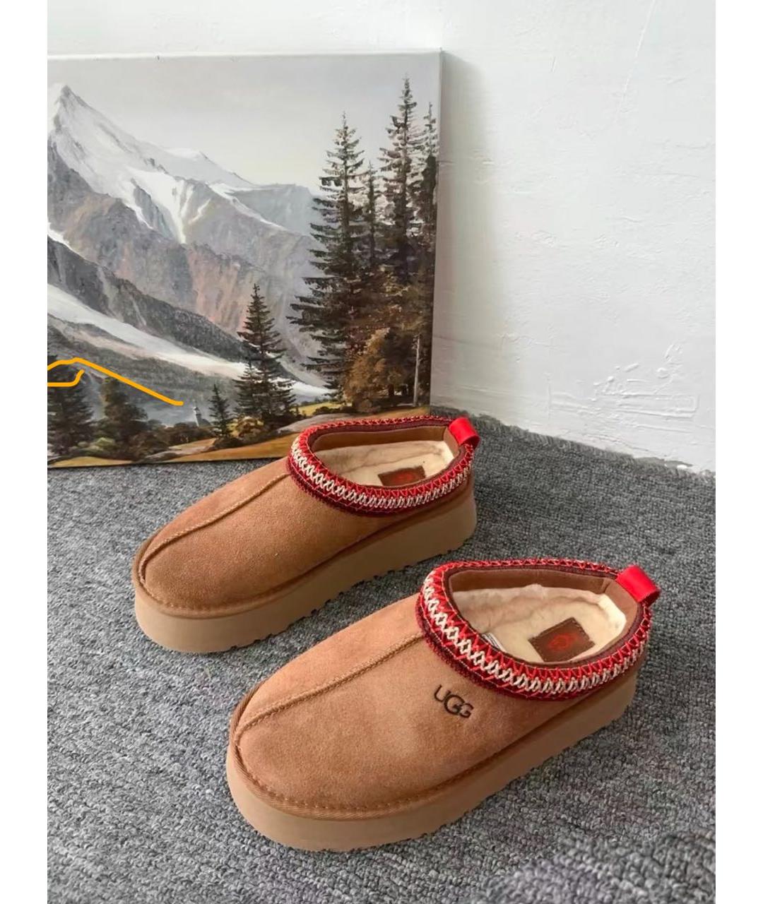UGG AUSTRALIA Коричневые ботинки, фото 4