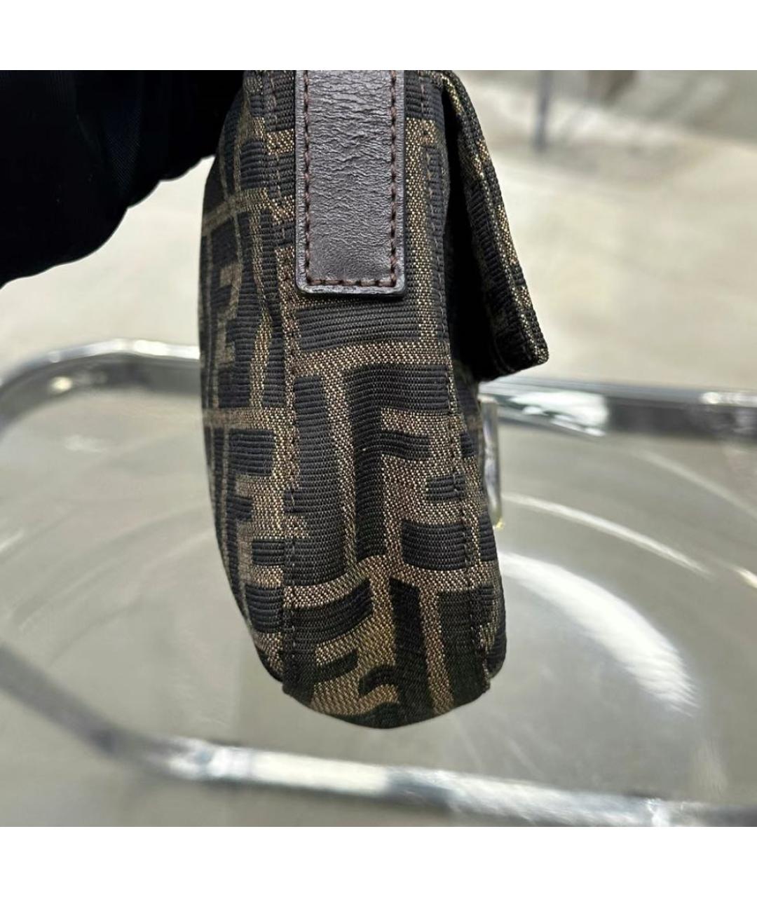 FENDI Коричневая сумка через плечо, фото 3