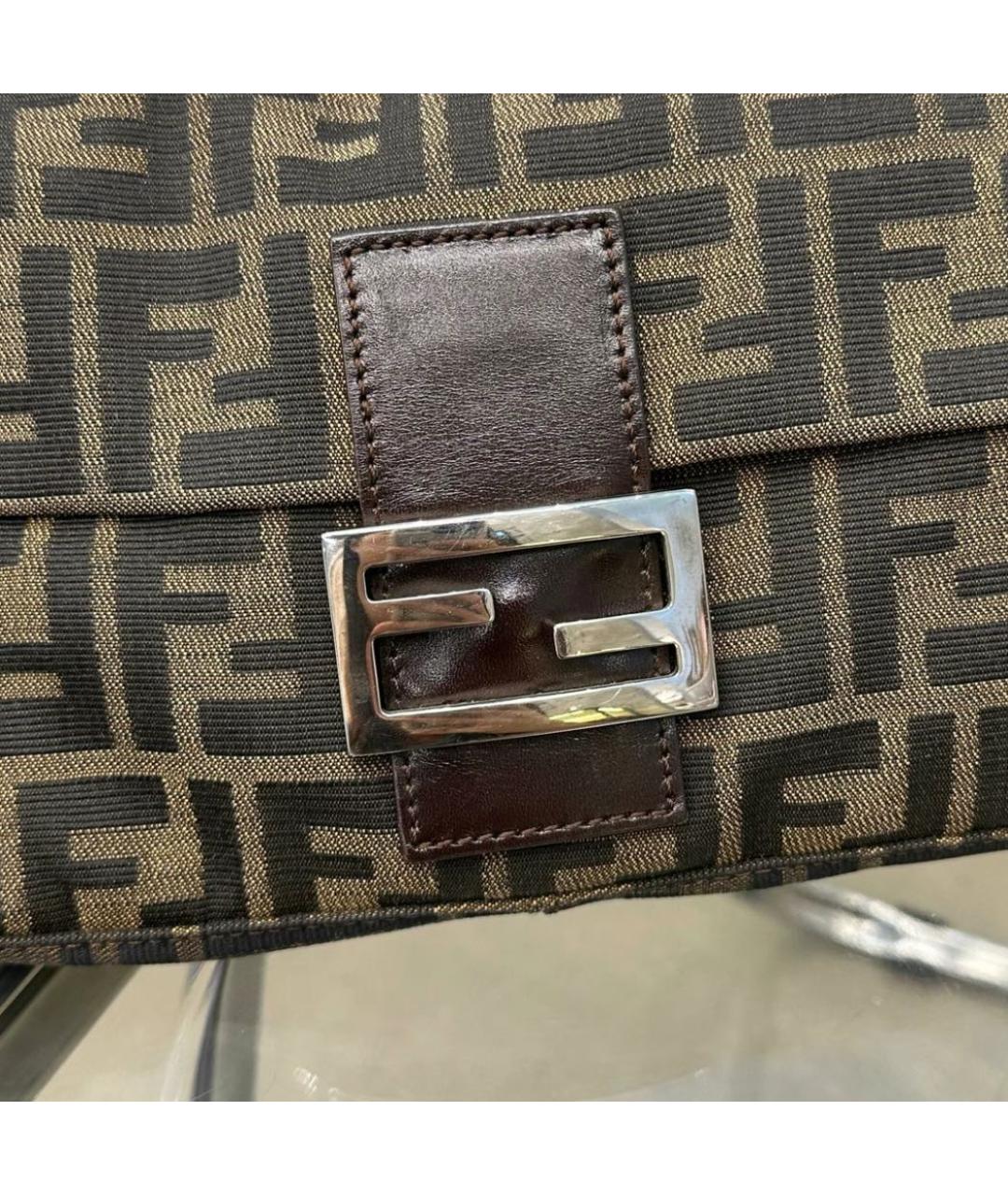 FENDI Коричневая сумка через плечо, фото 4