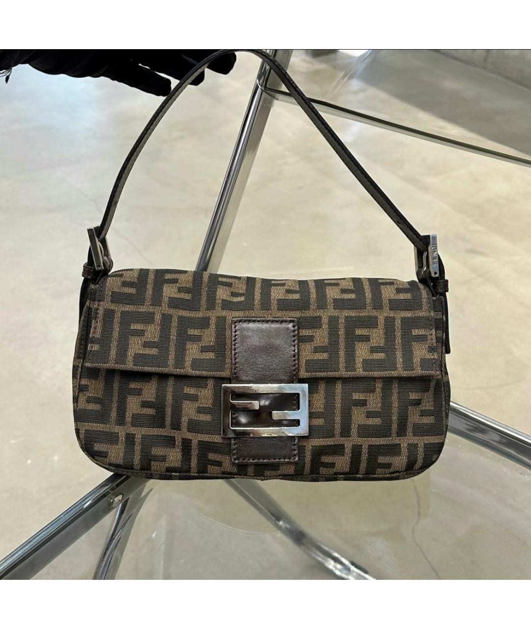 FENDI Коричневая сумка через плечо, фото 6