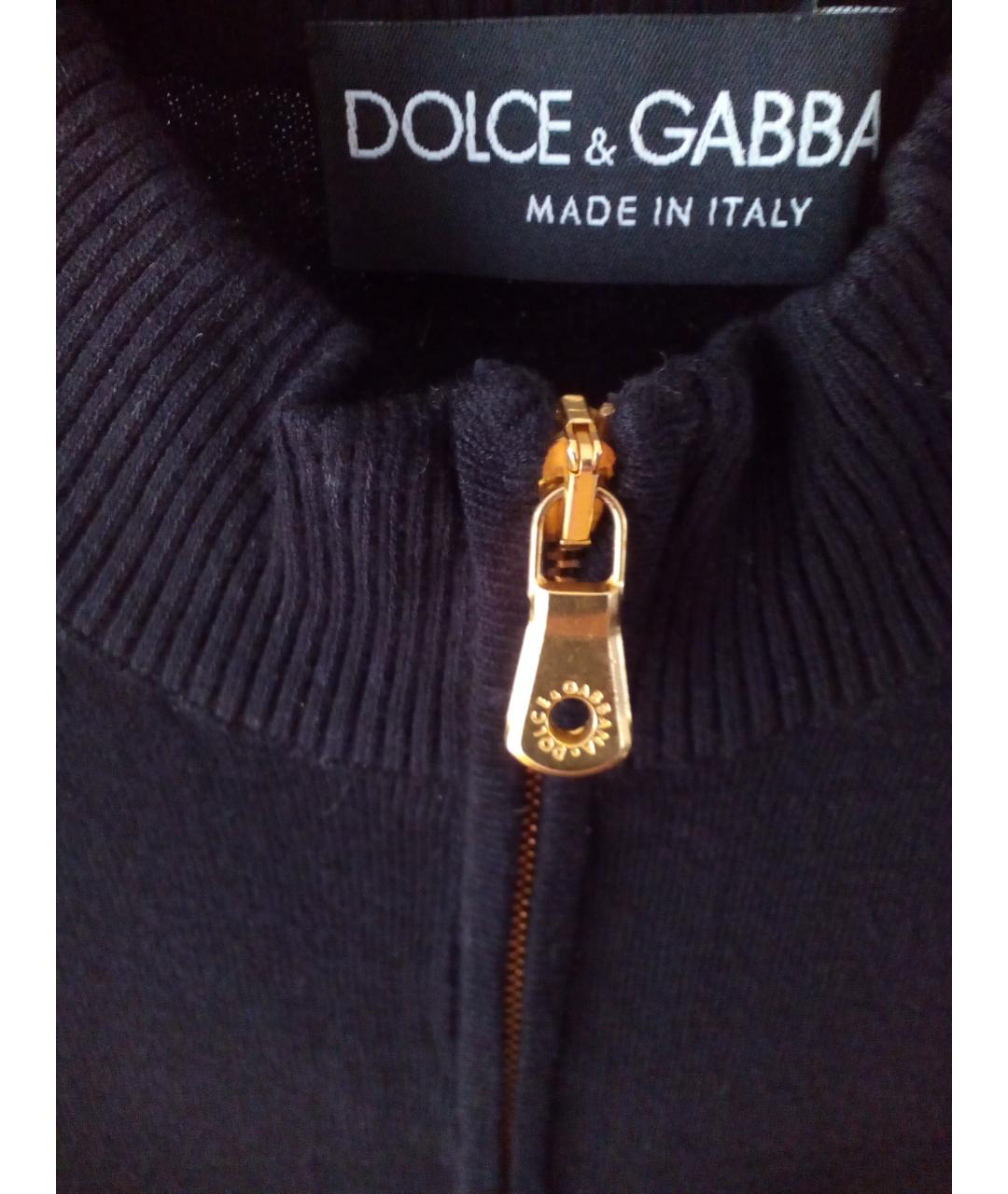 DOLCE&GABBANA Черный вискозный кардиган, фото 6