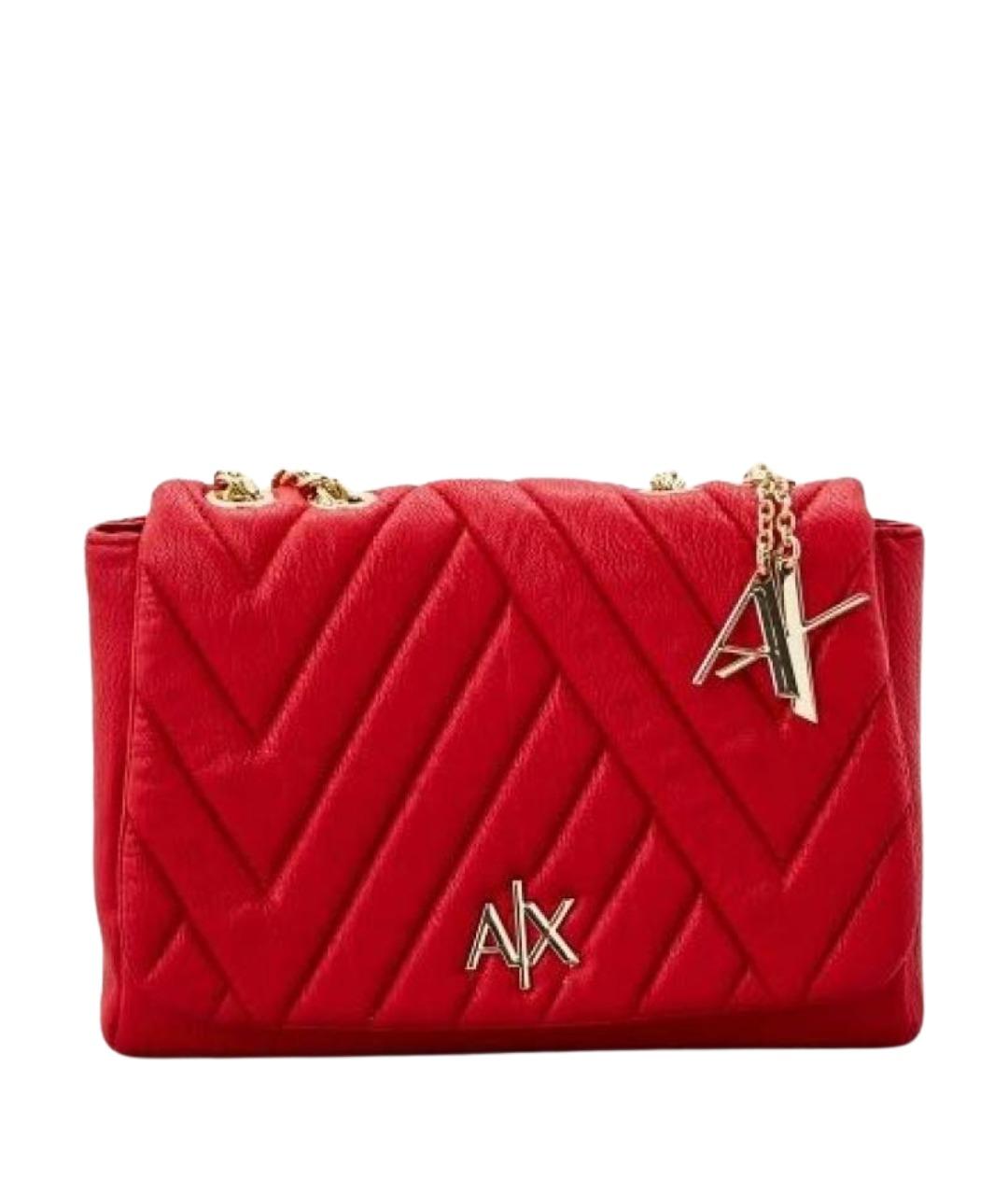 ARMANI EXCHANGE Красная сумка через плечо из искусственной кожи, фото 1