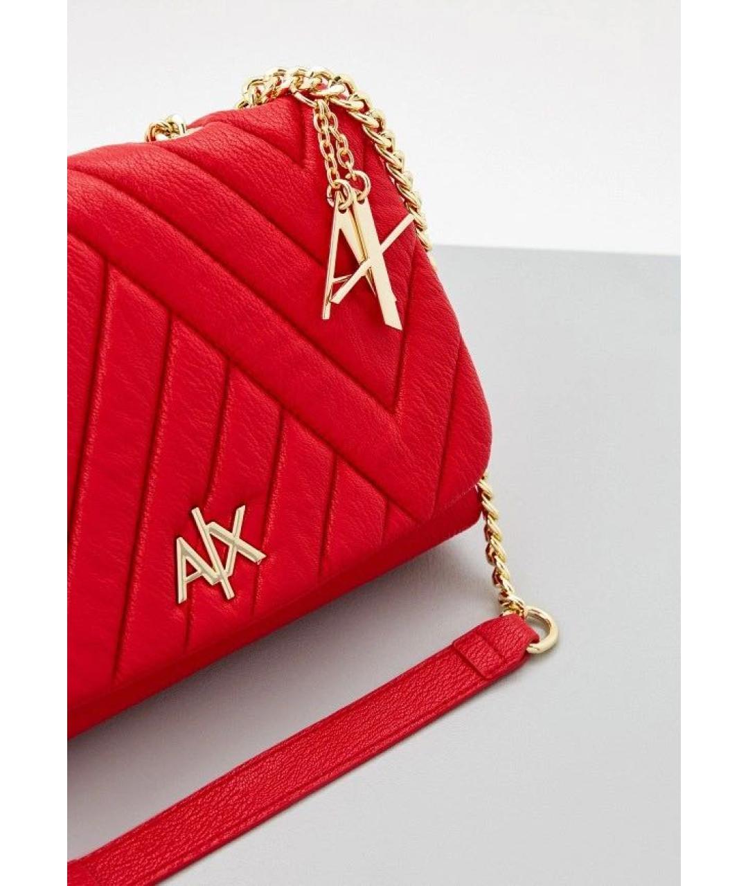 ARMANI EXCHANGE Красная сумка через плечо из искусственной кожи, фото 3