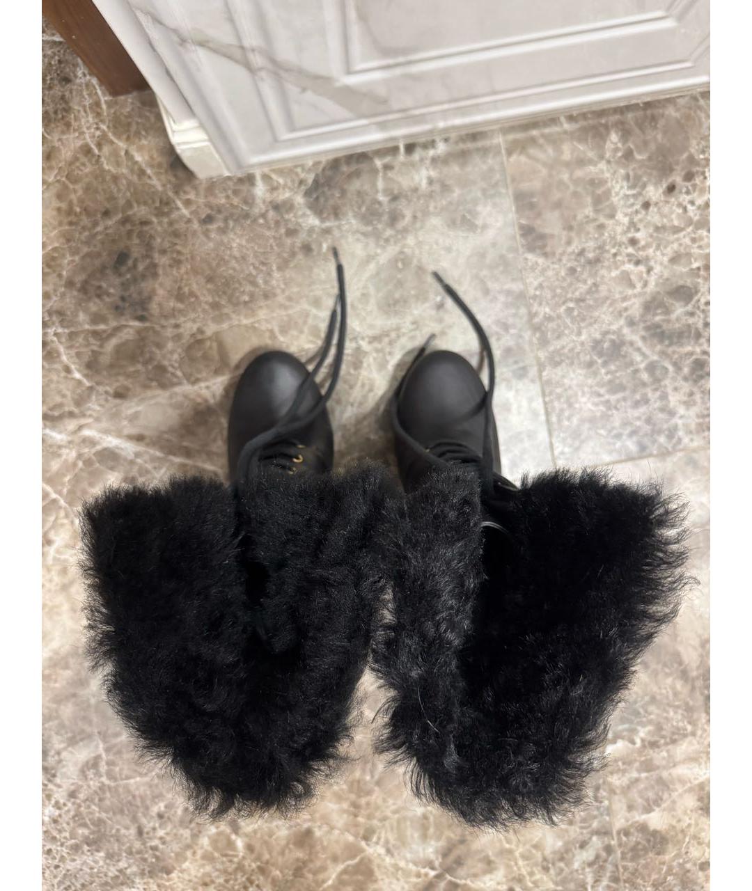 GUCCI Черные кожаные ботильоны, фото 4