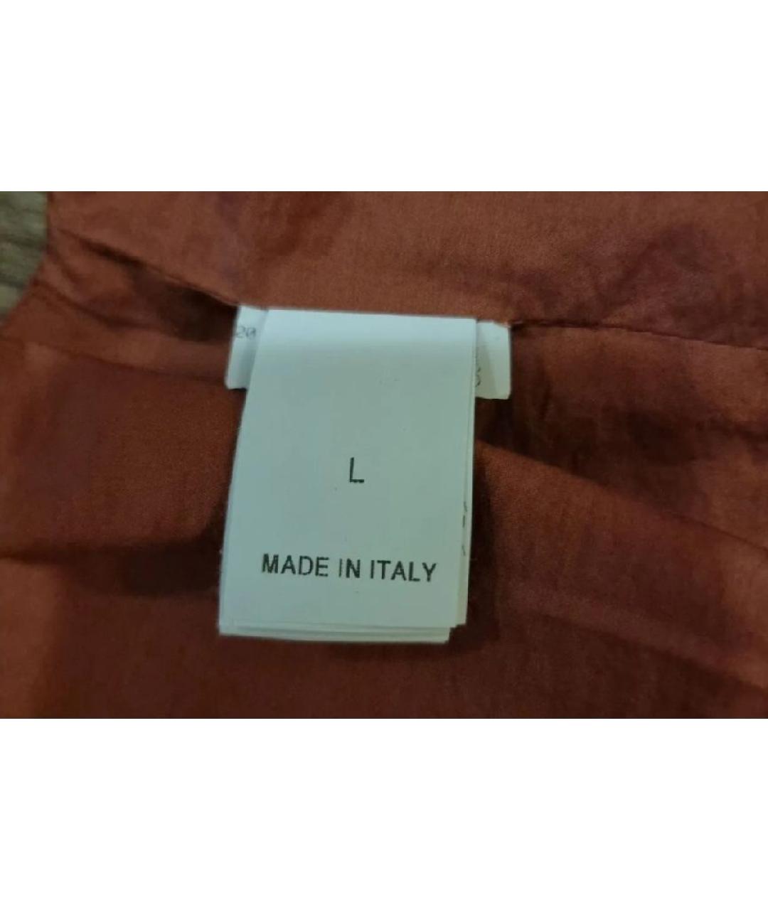BRUNELLO CUCINELLI Коричневое хлопковое повседневное платье, фото 6
