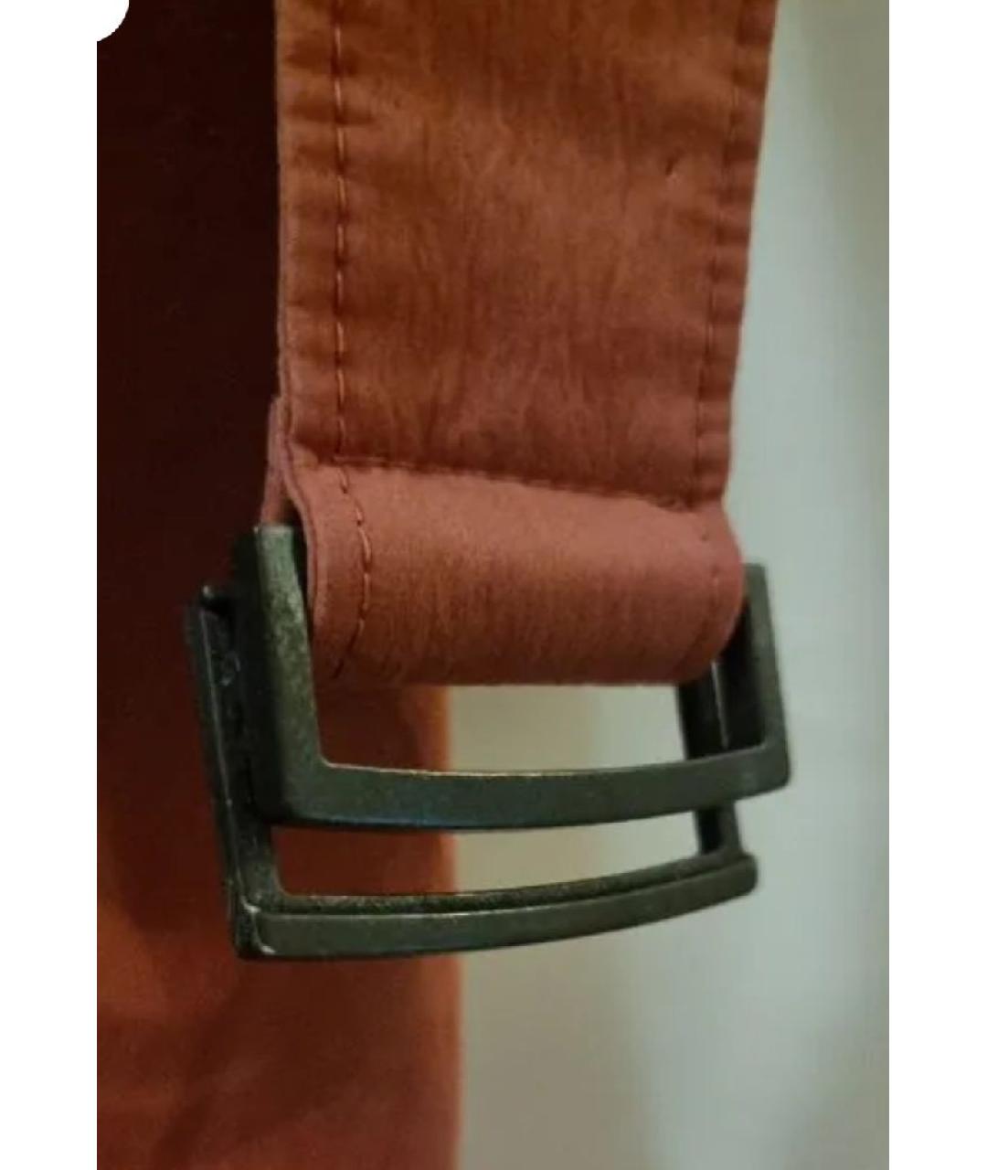 BRUNELLO CUCINELLI Коричневое хлопковое повседневное платье, фото 8