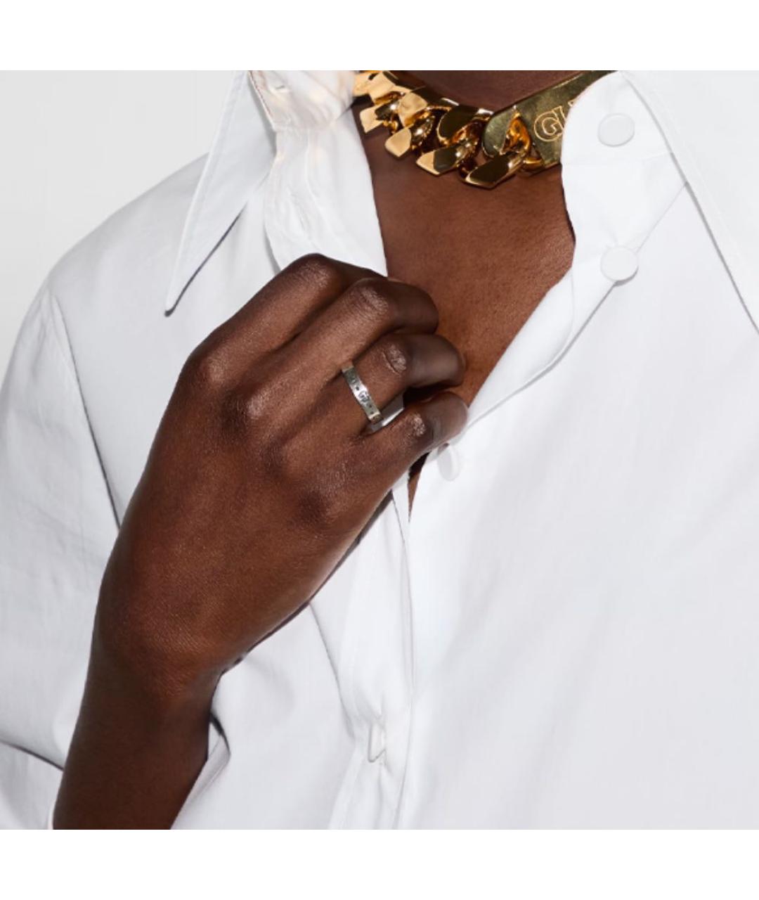 GUCCI Серебряное кольцо из белого золота, фото 3