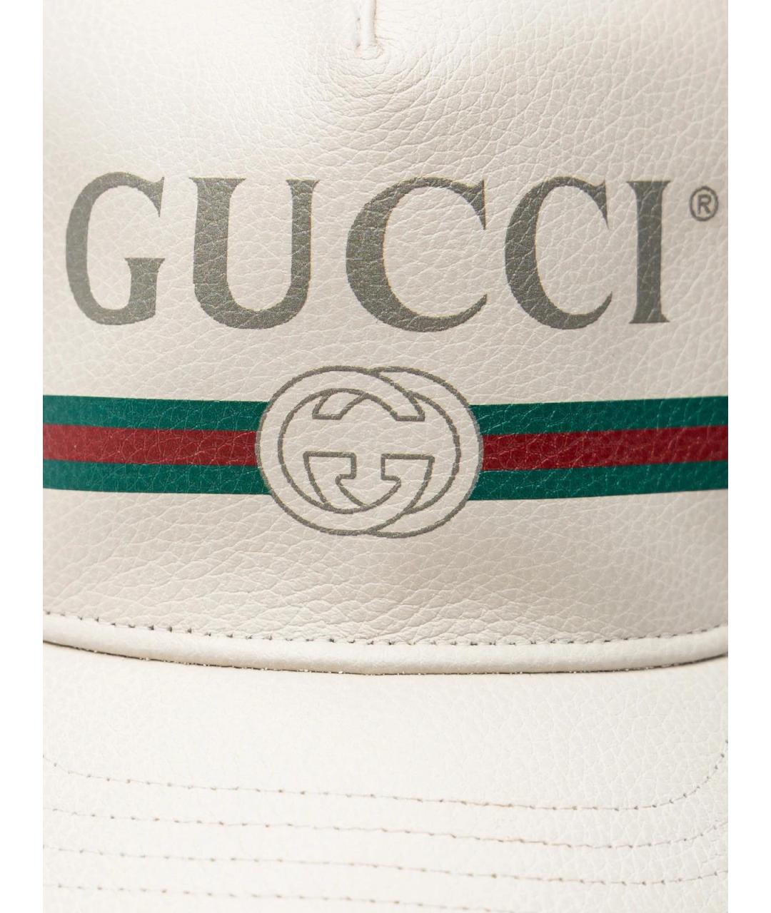 GUCCI Бежевая хлопковая кепка, фото 3