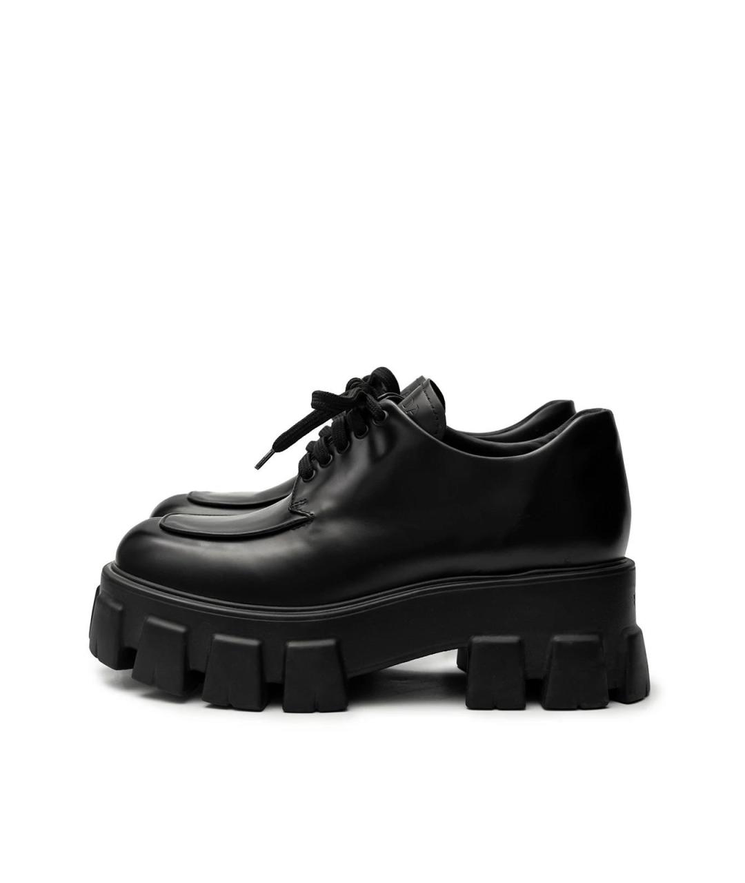 PRADA Черные кожаные ботинки, фото 6