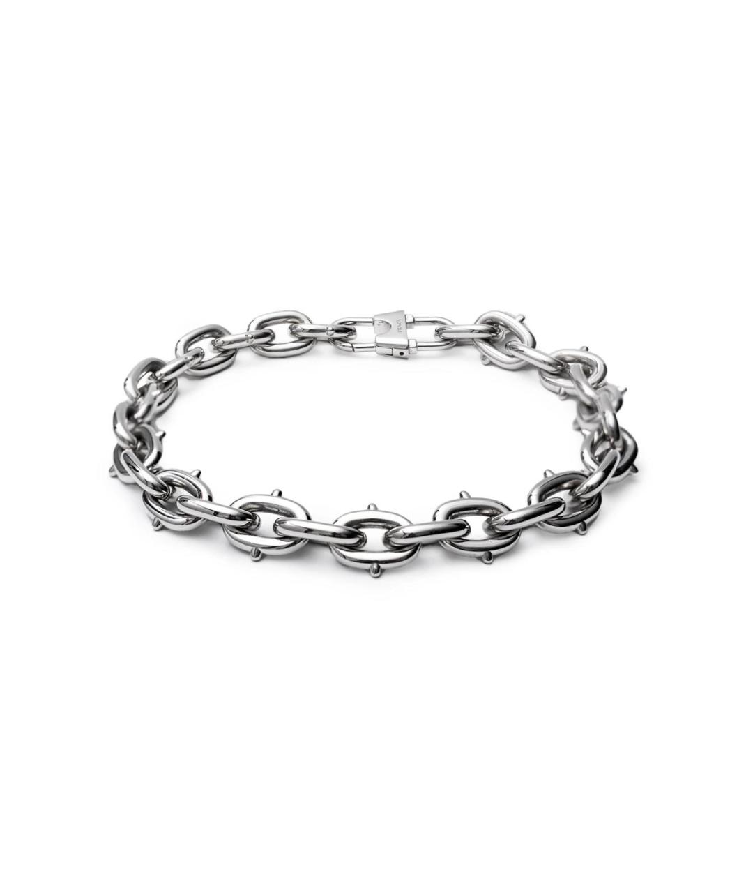 PRADA Серебряное металлическое колье, фото 1