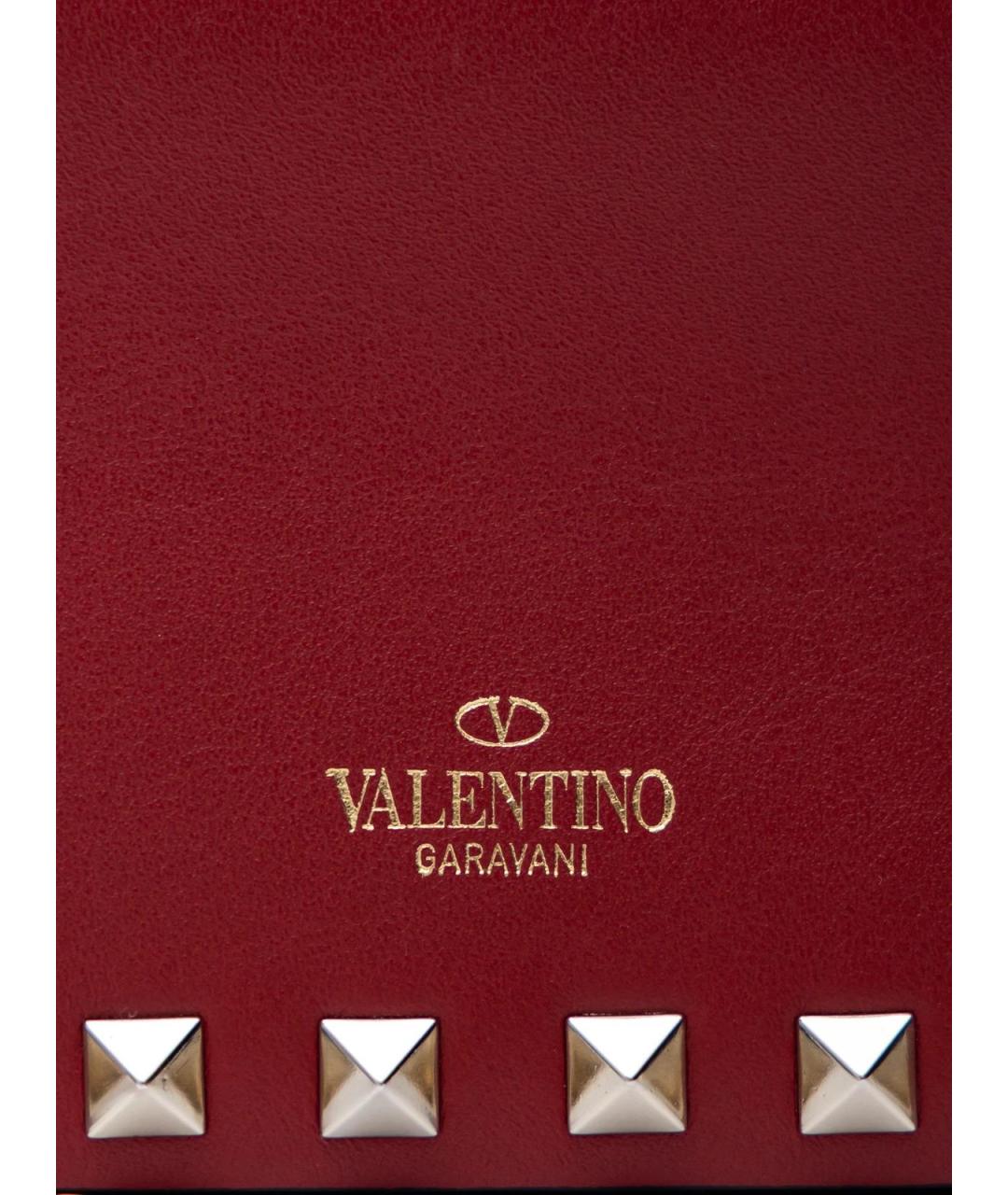 VALENTINO Красная кожаная сумка через плечо, фото 4