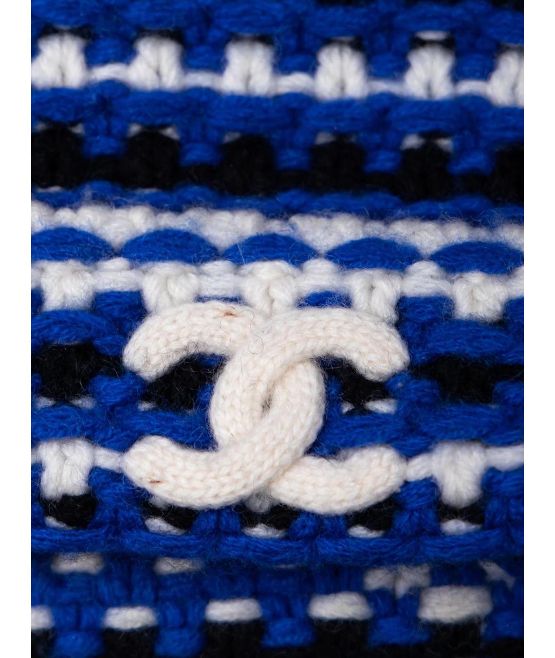 CHANEL Синяя кашемировая шапка, фото 5