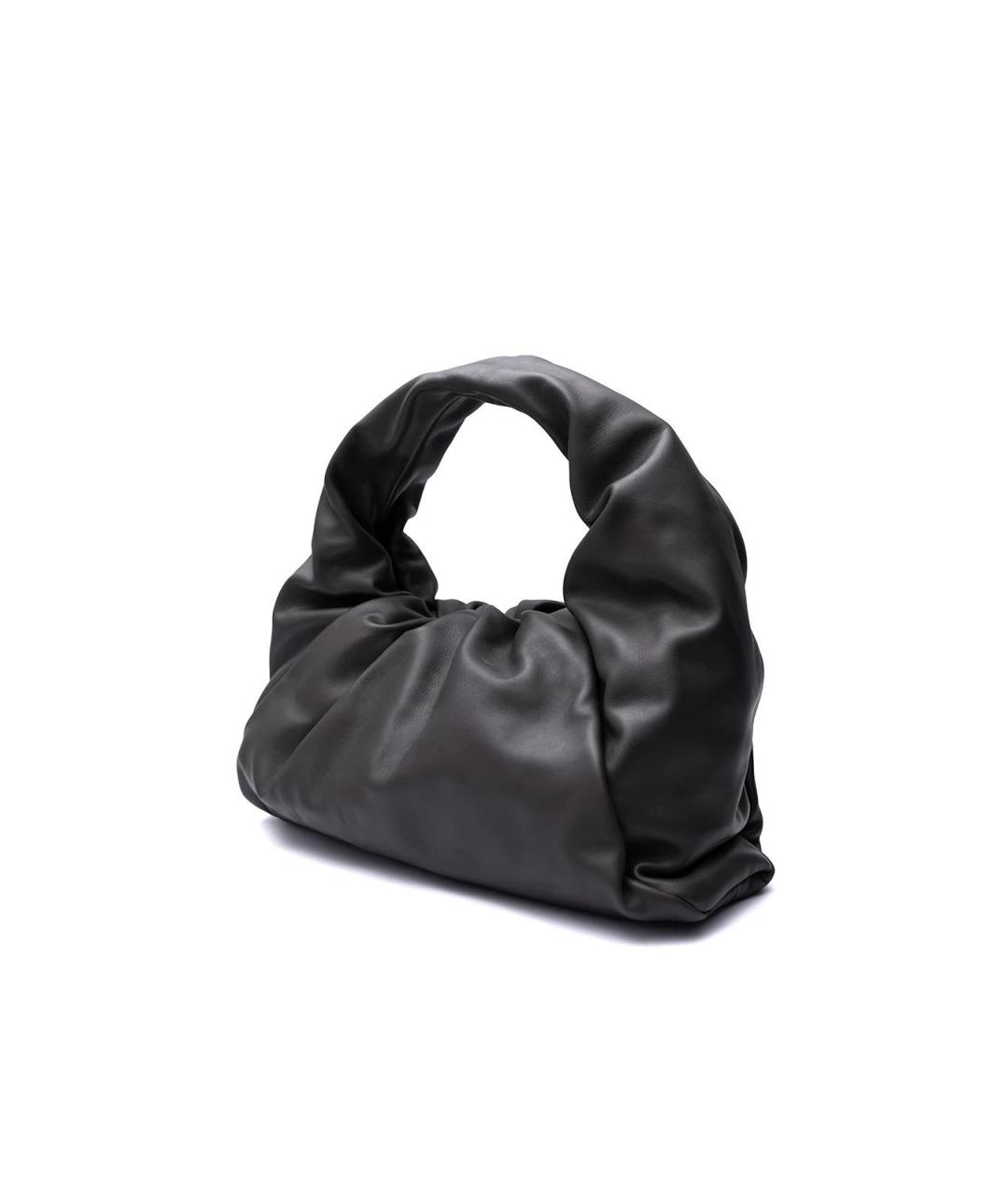 BOTTEGA VENETA Серая кожаная сумка с короткими ручками, фото 2
