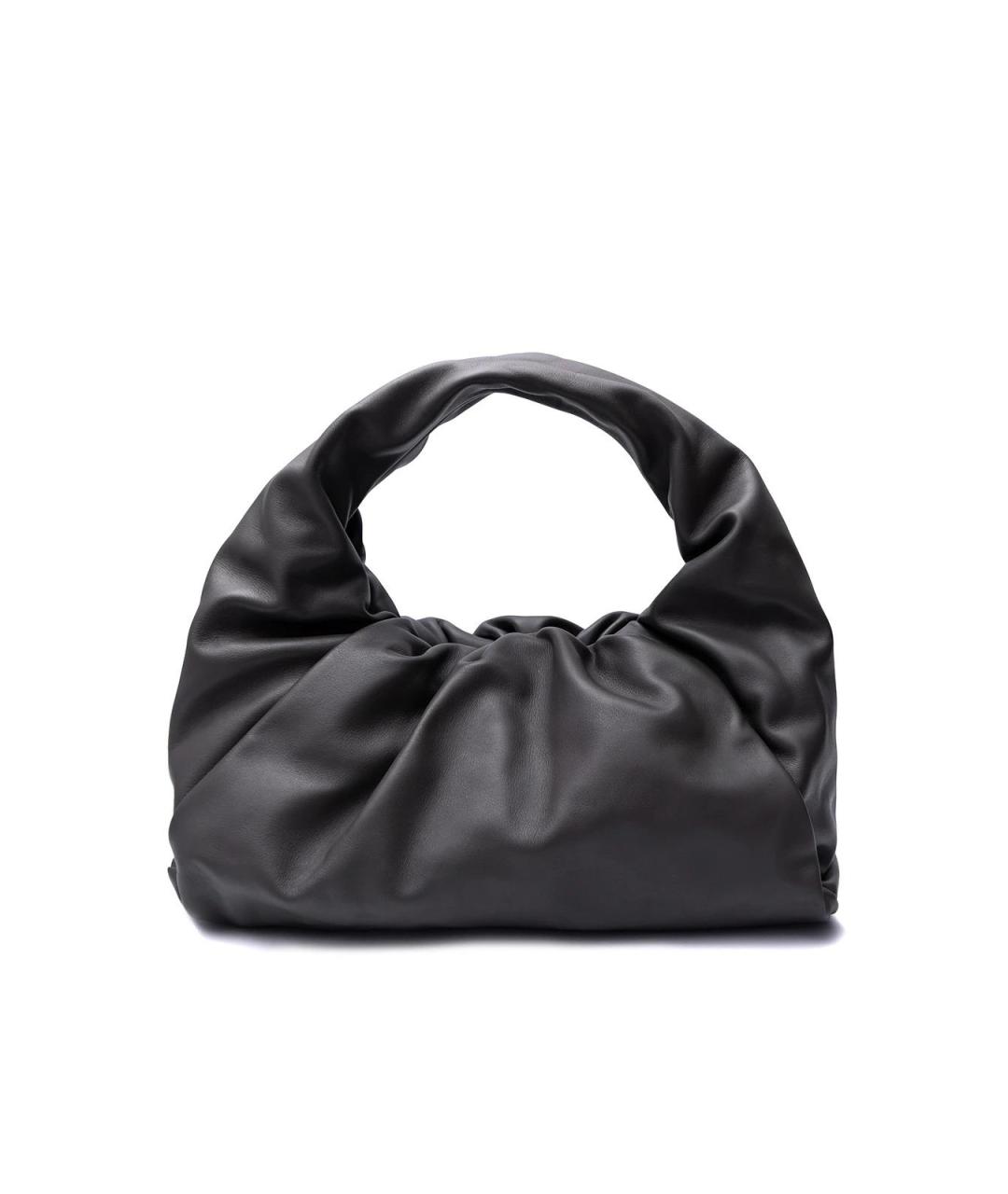 BOTTEGA VENETA Серая кожаная сумка с короткими ручками, фото 1