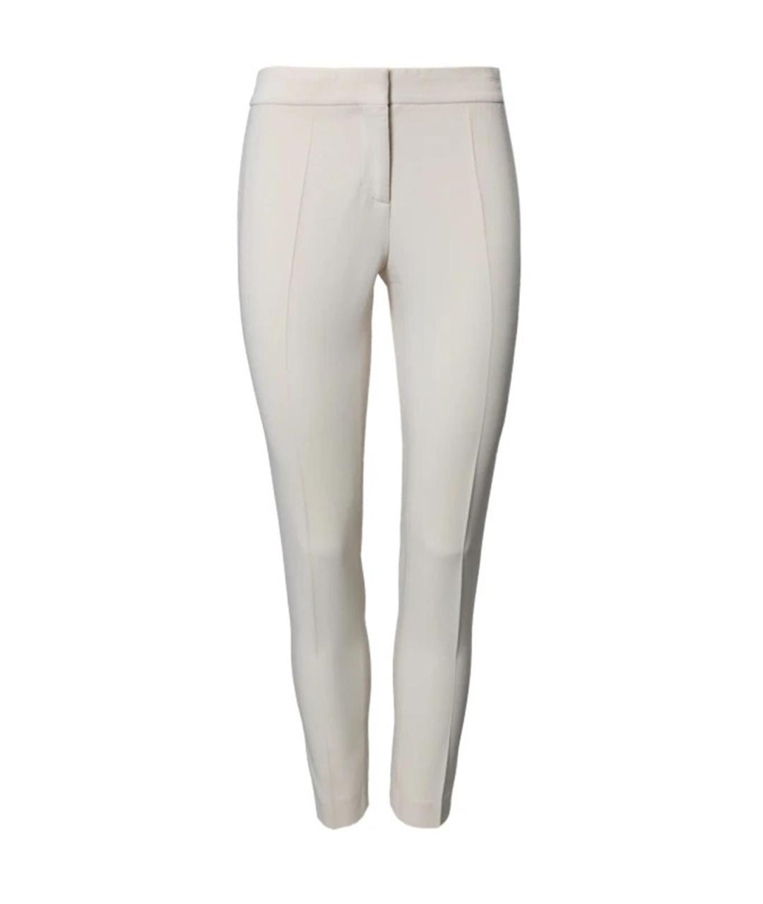 TOM FORD Белые шерстяные прямые брюки, фото 1