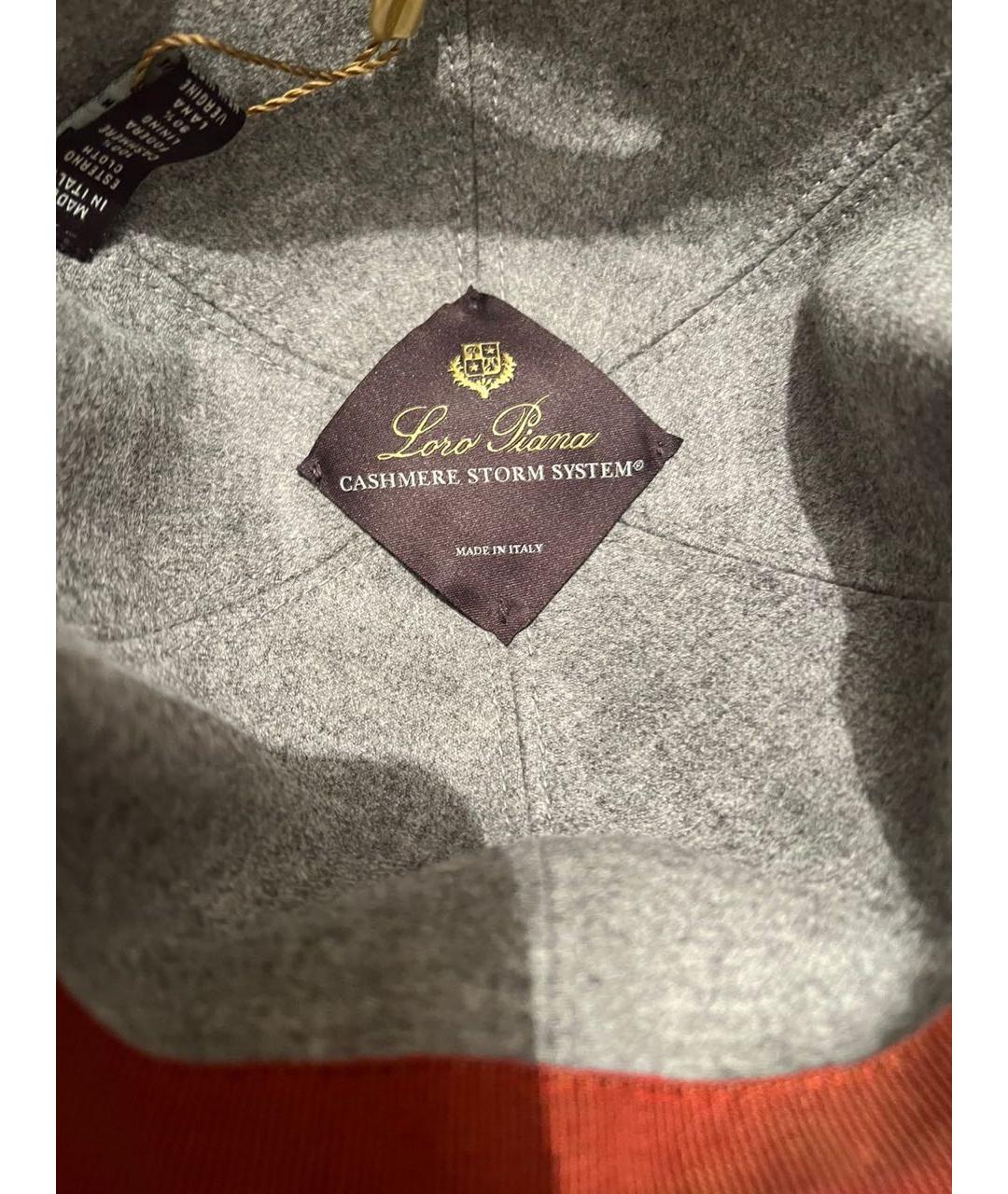 LORO PIANA Синяя кашемировая кепка/бейсболка, фото 8