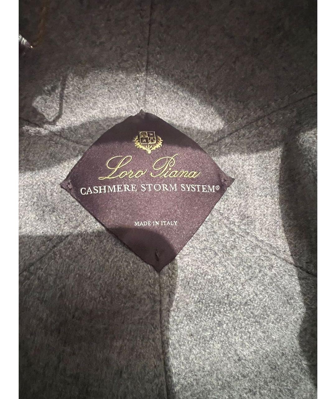 LORO PIANA Синяя кашемировая кепка/бейсболка, фото 6