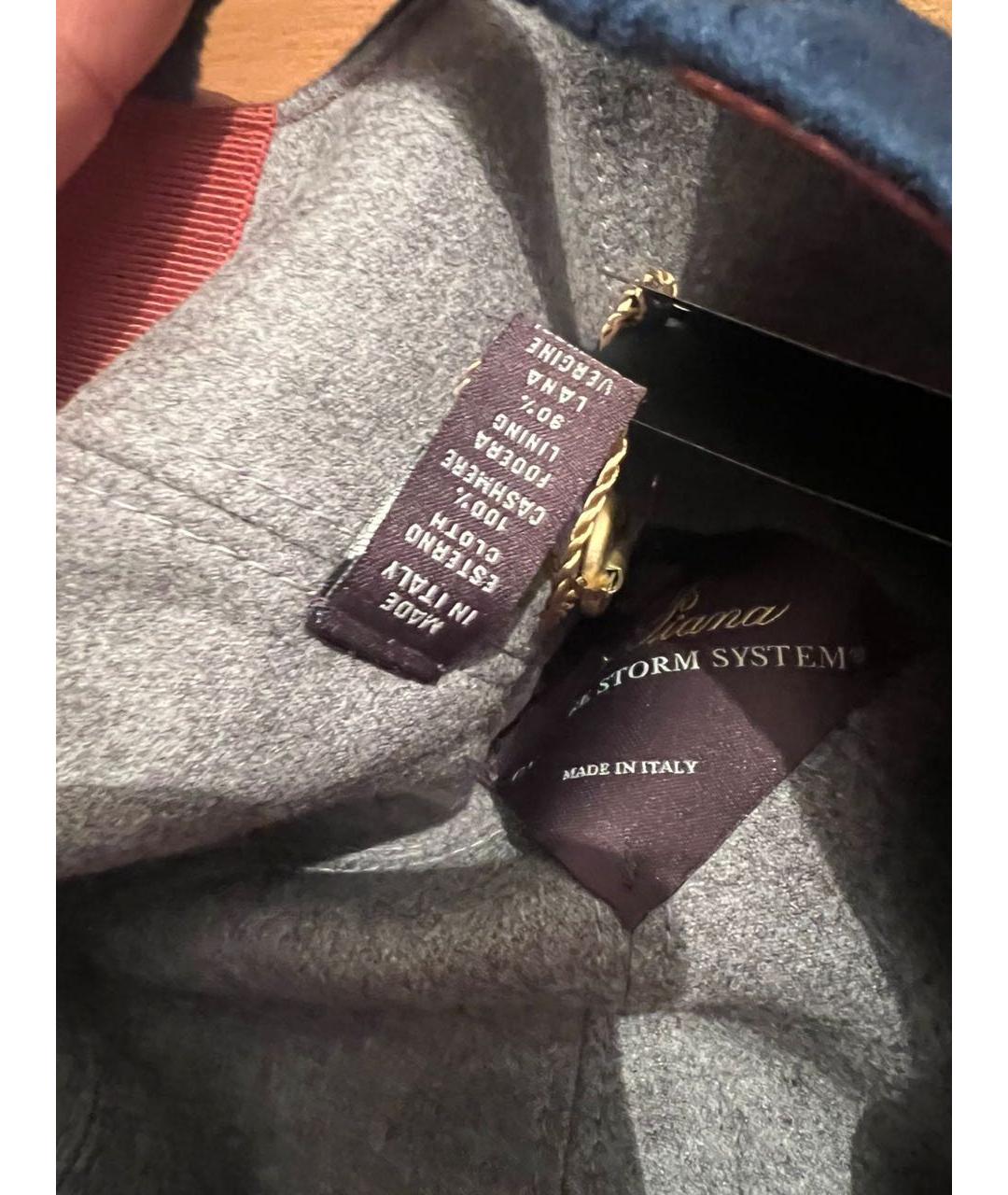 LORO PIANA Синяя кашемировая кепка/бейсболка, фото 7