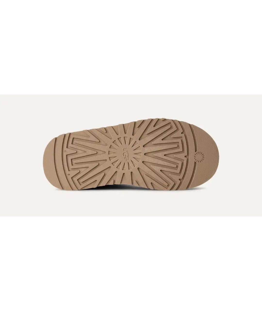 UGG AUSTRALIA Бежевые замшевые ботинки, фото 6