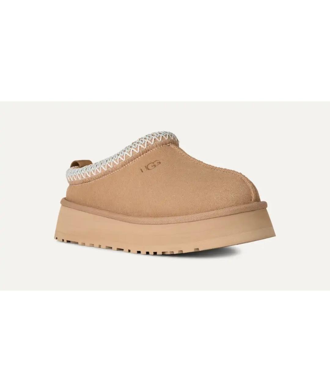 UGG AUSTRALIA Бежевые замшевые ботинки, фото 2