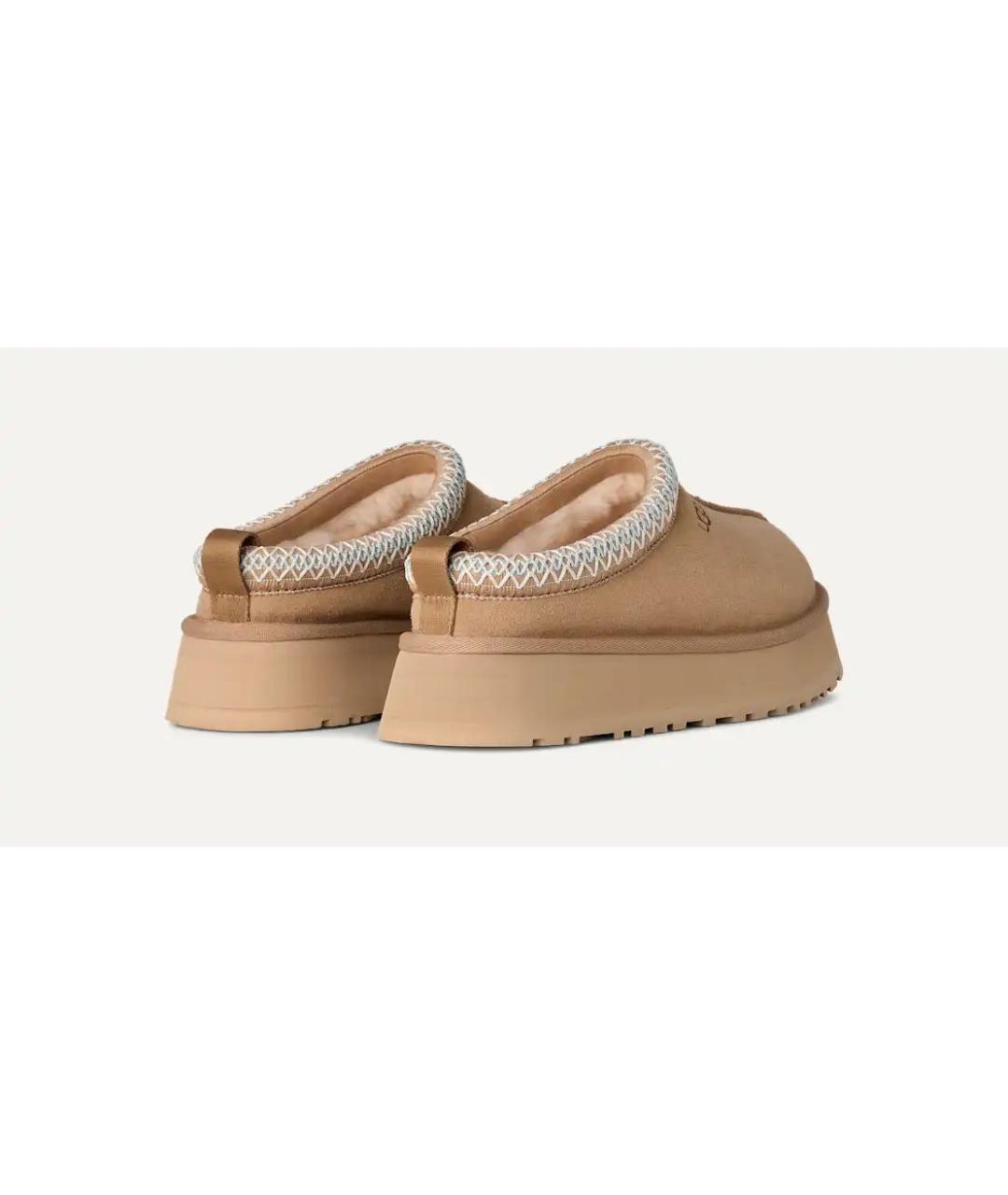 UGG AUSTRALIA Бежевые замшевые ботинки, фото 4