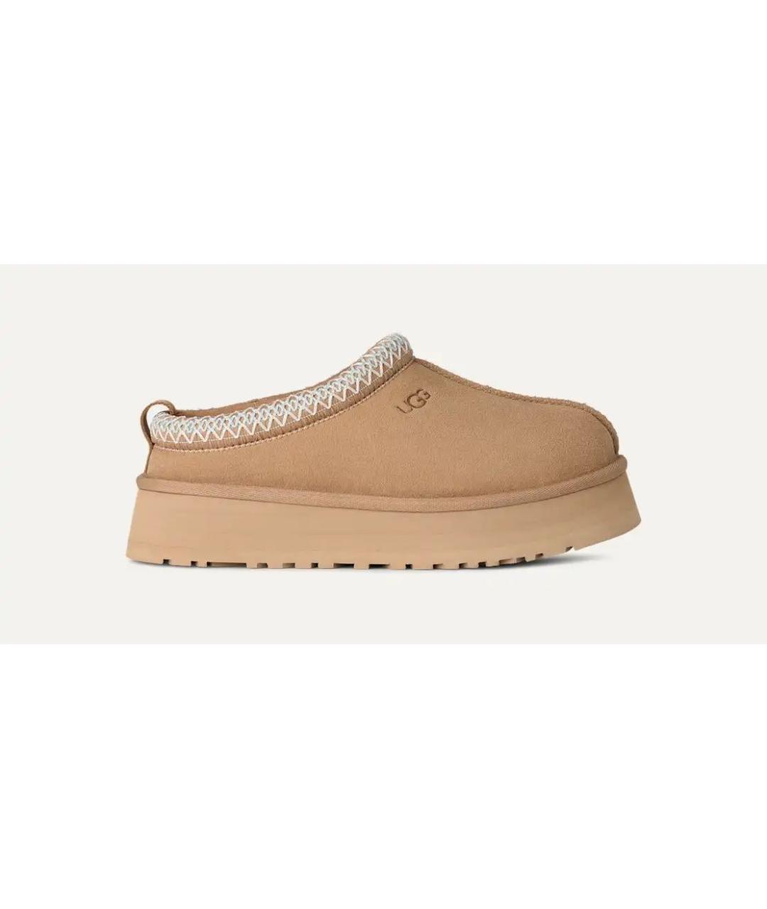 UGG AUSTRALIA Бежевые замшевые ботинки, фото 7