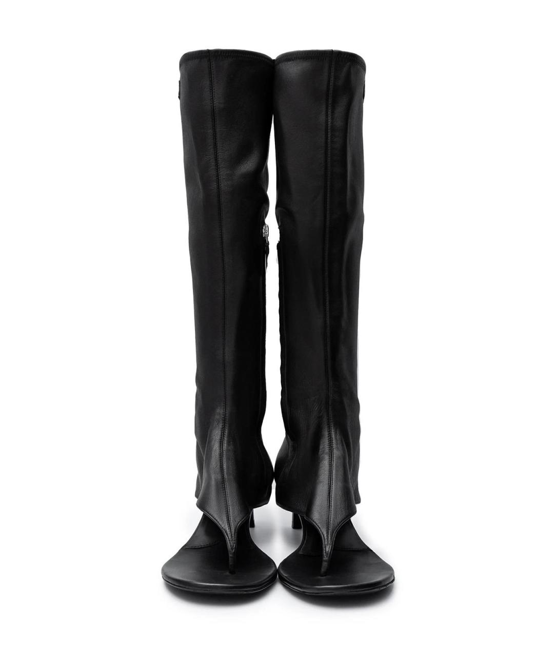 MIU MIU Черные кожаные сапоги, фото 4