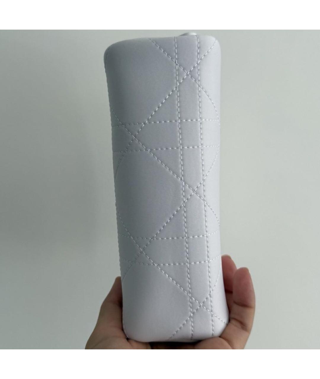 CHRISTIAN DIOR Белая кожаная косметичка, фото 7