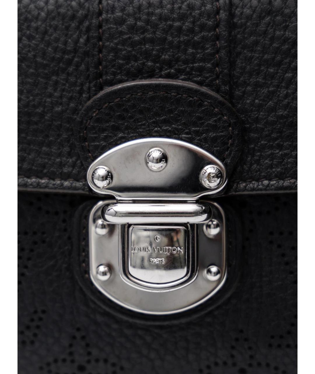 LOUIS VUITTON Черный кожаный кошелек, фото 4