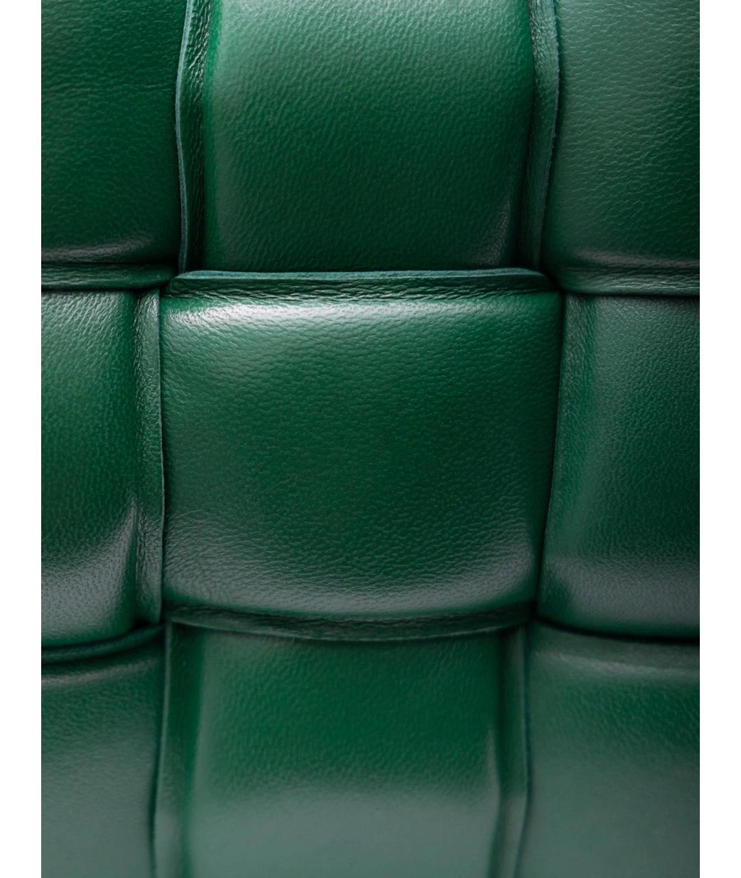 BOTTEGA VENETA Зеленая кожаная сумка через плечо, фото 5