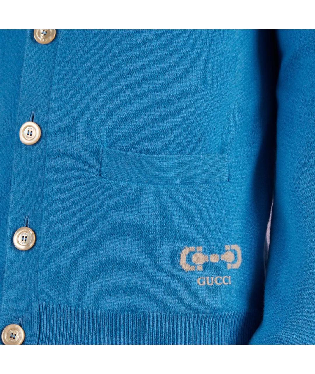 GUCCI Синий кардиган, фото 2