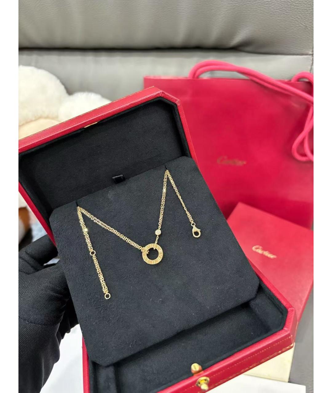 CARTIER Золотое колье из розового золота, фото 4