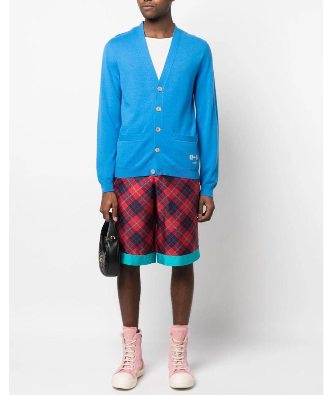GUCCI Синий кардиган, фото 2
