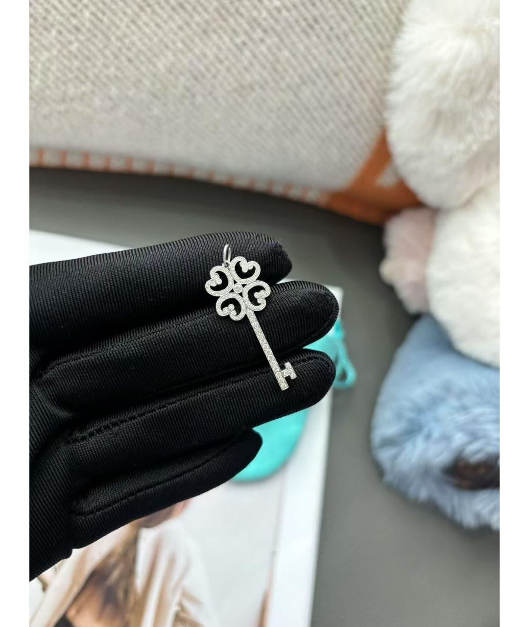 TIFFANY&CO Серебрянный кулон из белого золота, фото 4