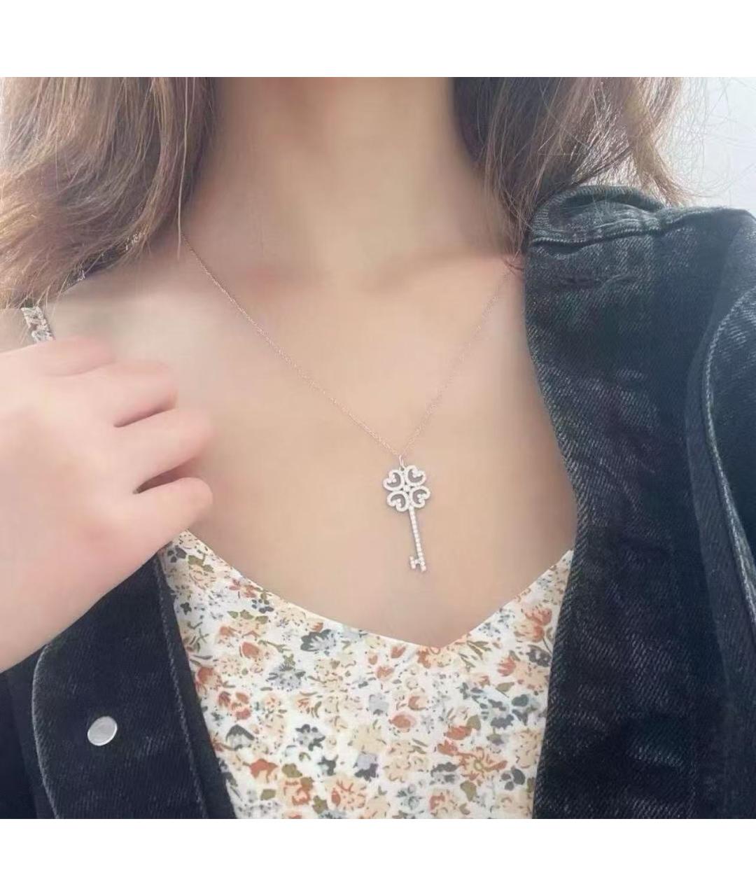 TIFFANY&CO Серебрянный кулон из белого золота, фото 2